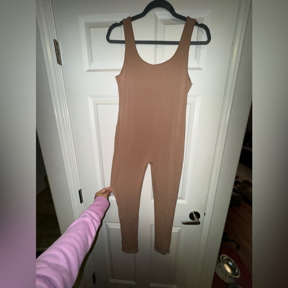 Tan Jumpsuit - Picture 1 of 6